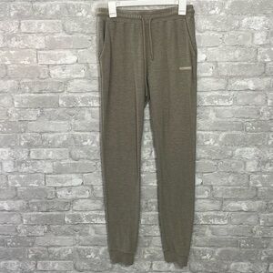 Fancy Homebody Tan Ribbed Joggers